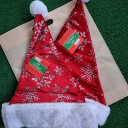 velvet Christmas Santa hats