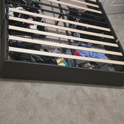 Gray Queen Size Bed Frame