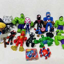 Disney Marvel Toy Lot Spidey and Friends + Avengers Toys