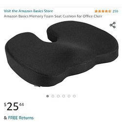 Amazon Basics Memory Foam Seat Cushion For Office Chair 