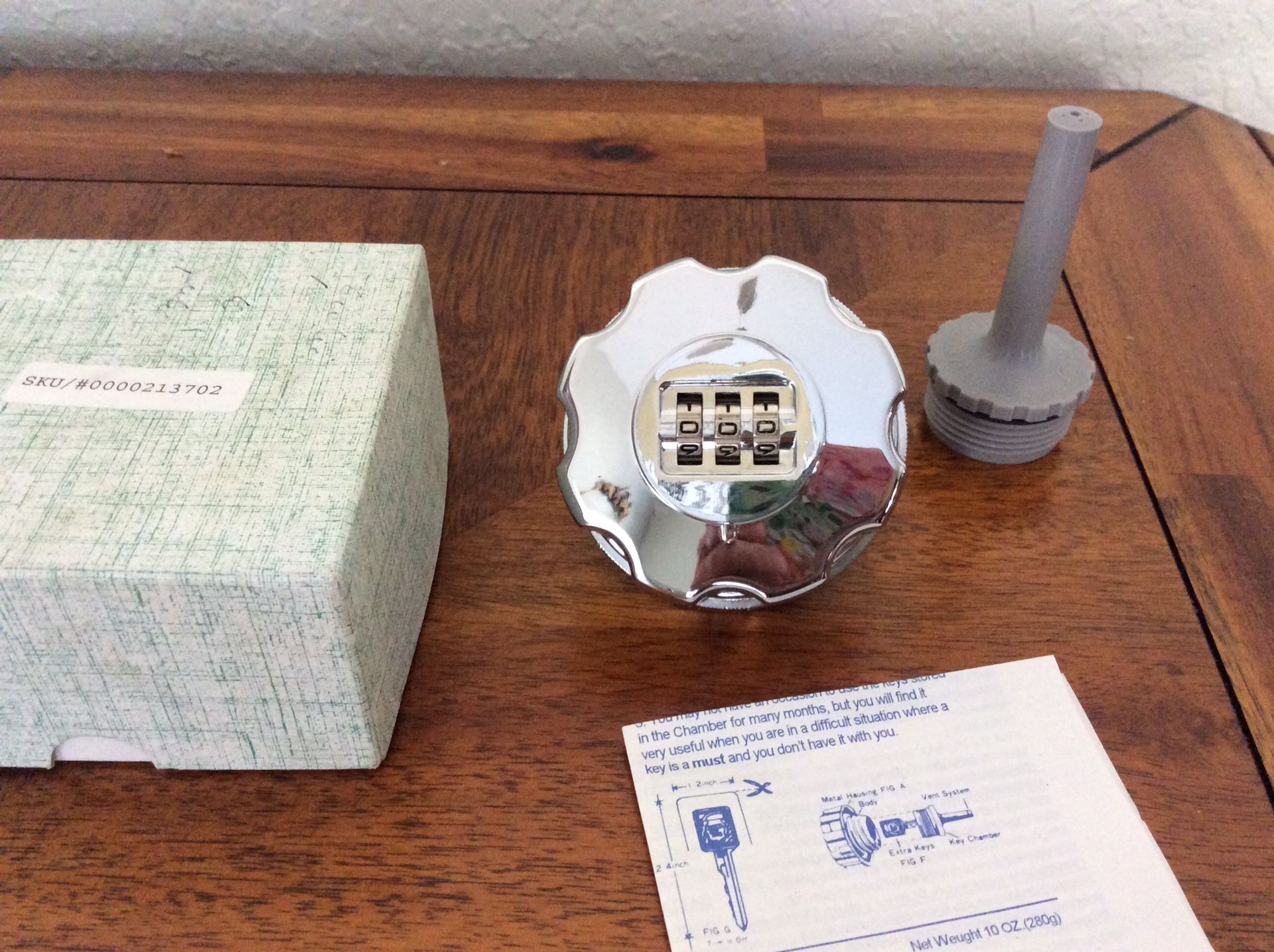 Vintage Rescueman Combination Locking Gas Cap Key Safe for Sale in St