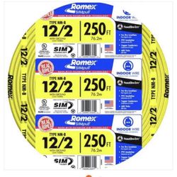 250 Ft Rolls Of 12-2 And 14-2 Romex