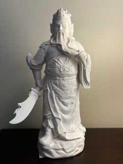 Authentic Blanc de Chine Guan Yu Statue