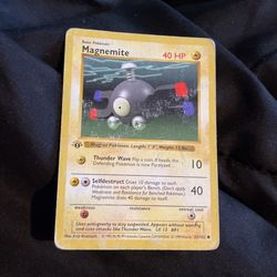 Edition 1 Magnemite POKÉMON CARD