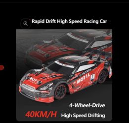 40KM/H High Speed 2.4G 4WD Drifting RC Car Double Tire Anti-Crash RC Stunt Car With Cool Light RC Racing Car Toy For Kid BoyGift