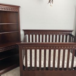 Crib & Shelves