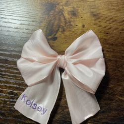 Embroidery Name Hair Tie, Personalized Name Hair Tie