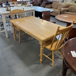 Country Style Kitchen Dining Table And 2 Chairs Set (in Store)