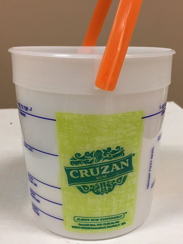 Cruzan Rum - Endless Summer Punch Buckets ( 250 count case ) NEW!