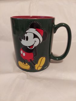 Disney Store Mickey Mouse Christmas Holiday Coffee Mug - New
