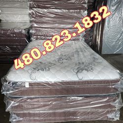 New Queen Plush Pillow Top 