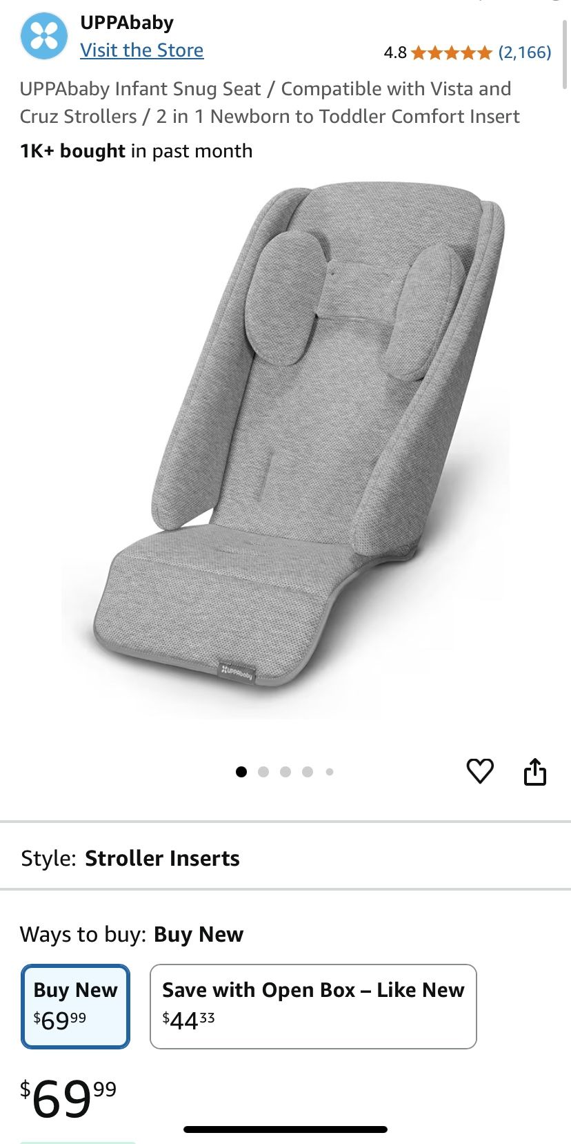 Uppa Baby Stroller Infant Insert