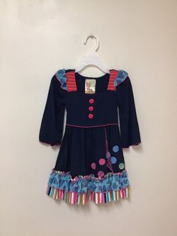 Girls TWIRLS & TWIGS organic cotton/spandex dress… Size 6–12 months (runs big)