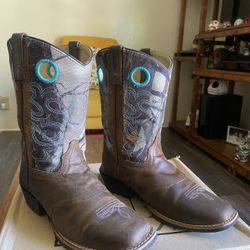 Cowboy Square Toe Boots Youth 4D