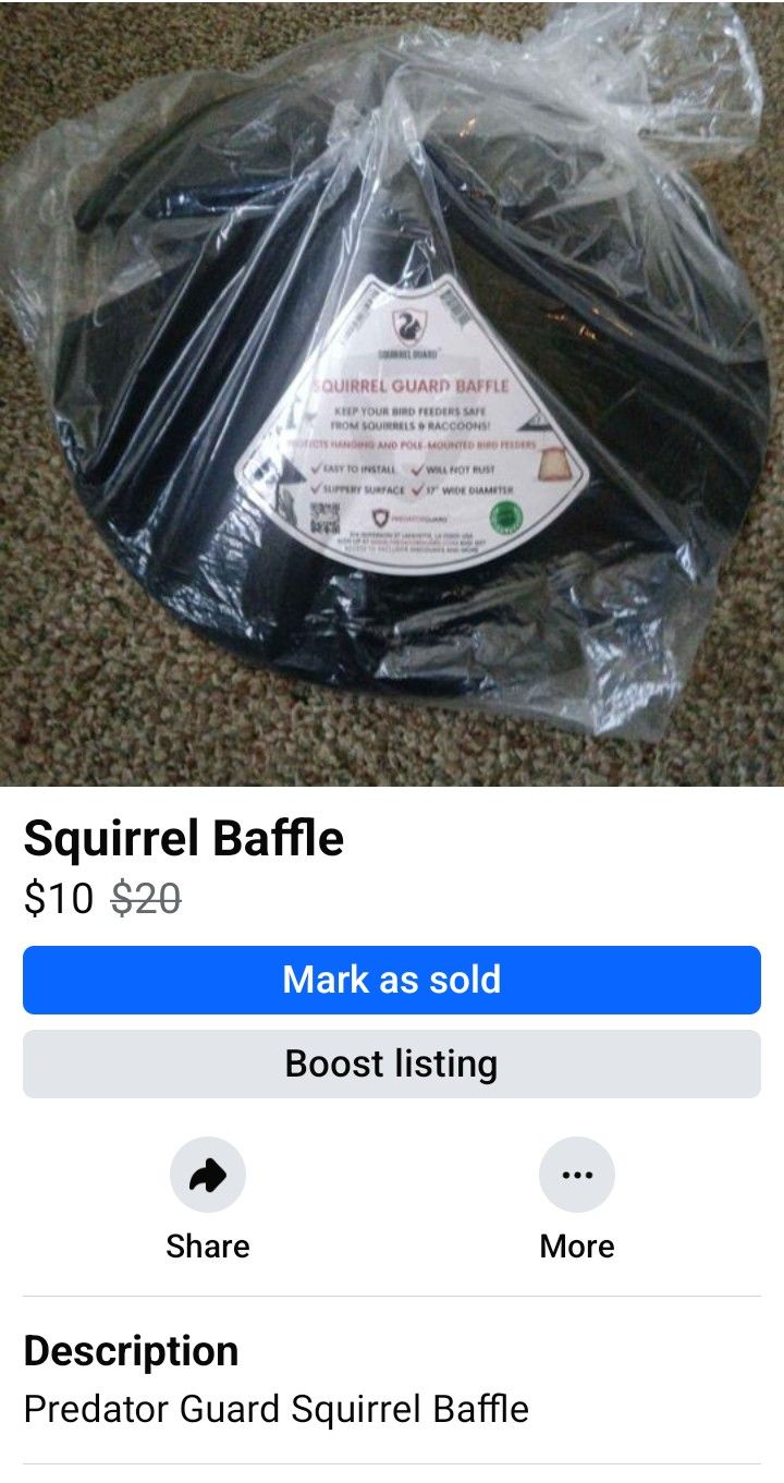 Squirrel Baffle 