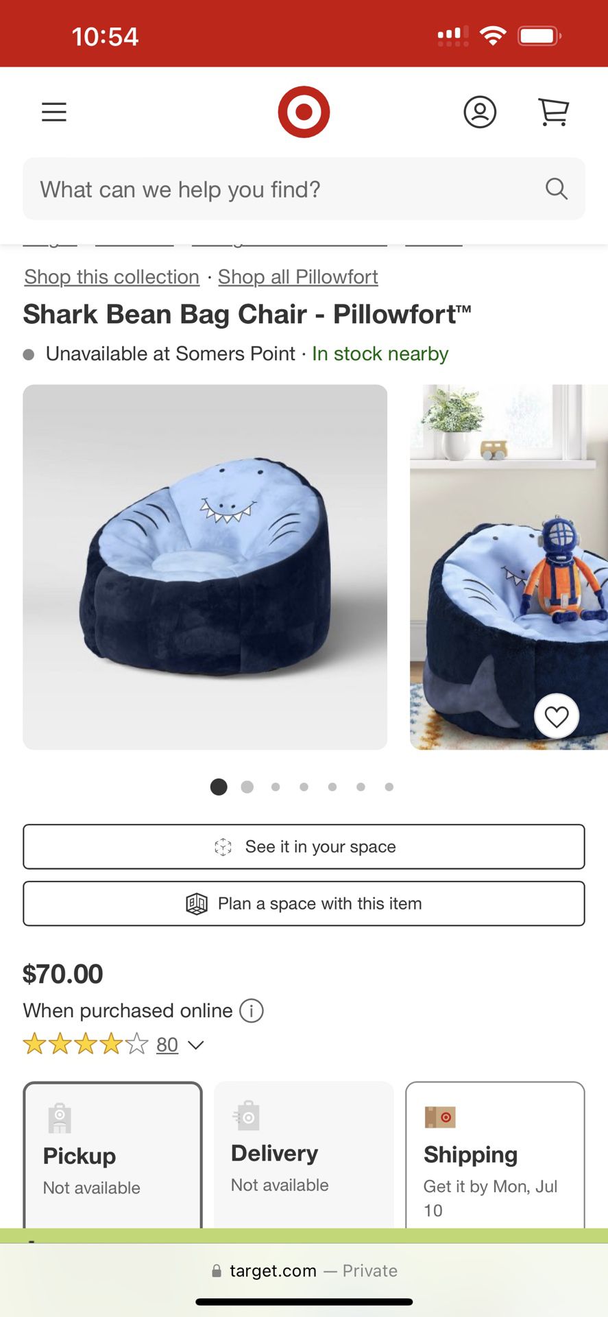 Shark Bean Bag Chair 