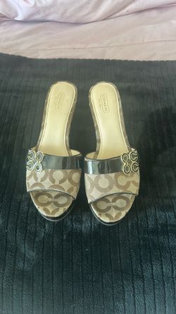 Brown Wedge Coach Size 9