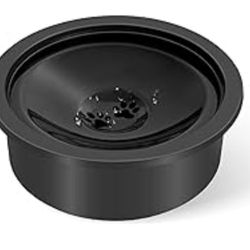No Spill Slow Drink Dog Water Bowl. Black. New