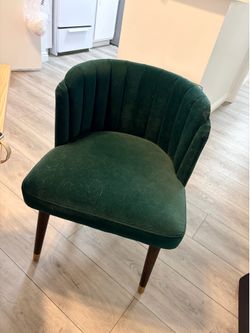 Isadora Velvet Channel Back Dining Chair