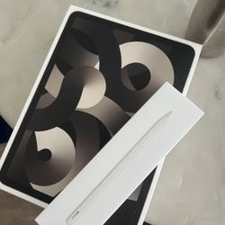 iPad Air 5th Gen 64GB + Apple Pencil 2nd Gen Bundle (box Included)