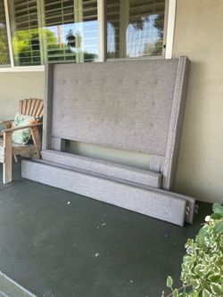Full size bed frame.