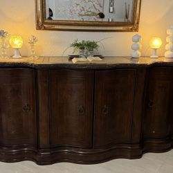 Large Wood Buffet Table 