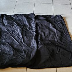 2 Pack 4FT Tablecloths for Rectangular Fitted Stretch Black Table Cover