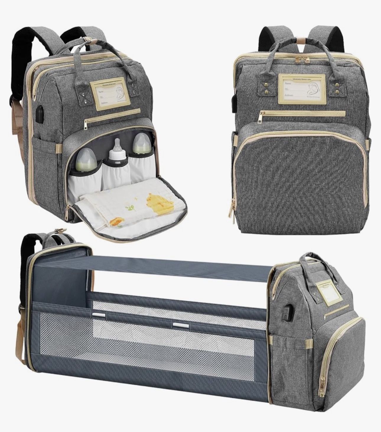 Lenski Diaper Bag Backpack Changing Station
