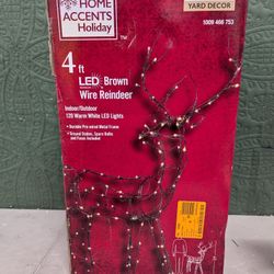  Holiday 4ft LED Wire Reindeer Christmas 