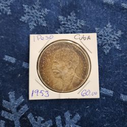 Cuba 1 Peso 1953 Marti 