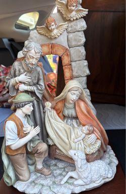 Nativity scene. Vintage. antique.