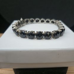Genuine Black Spinel Bracelet 