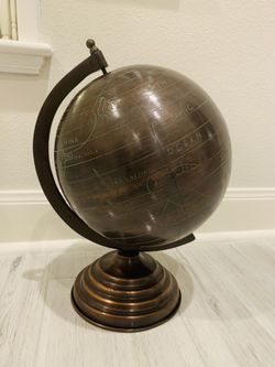 Brand New Home Decor Bronze Metal Globe