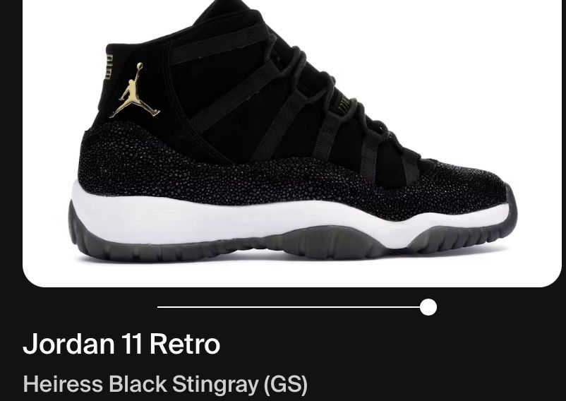 Jordan 11 Retro Heiress Black Stingray (GS)