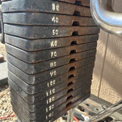 Old School Universal Gym Weight Stack