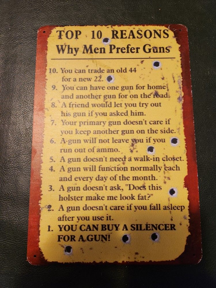 Man Cave / Garage Decor Sign 12x8 Inch