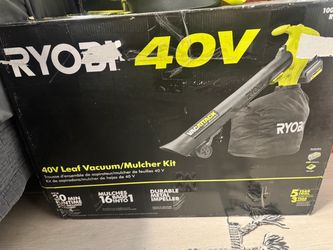 Ryobi 40V Leaf Vacuum Mulcher Kit