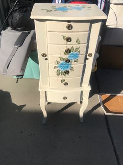 Armoire hand painted by Thomas paccono