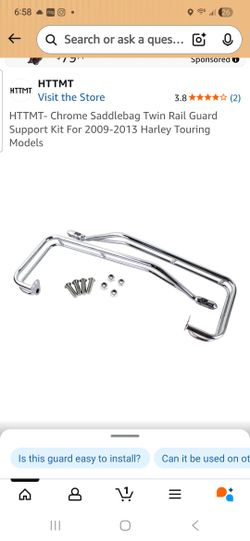 Harley Davidson Twin Rail Bag Guard