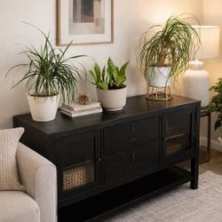 Modern Black Storage Cabinet 