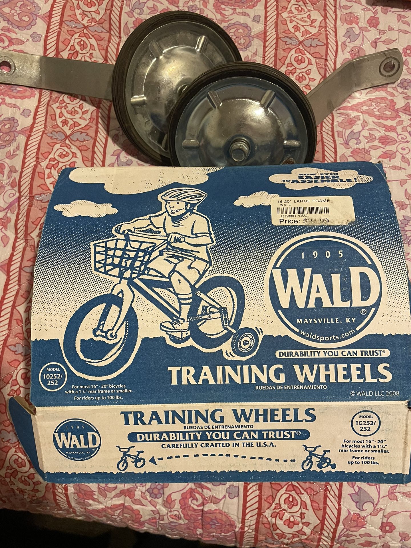 Training Wheels For 16 To 20 Inches Bike Frame 