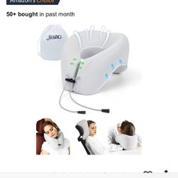 Neck Pillow Airplane with 360-Degree Head Support, Memory Foam 2-in-1 Travel Pillow, Portable Adjustable Neck Pillow for Airplane, Car, Train, Bus Tri