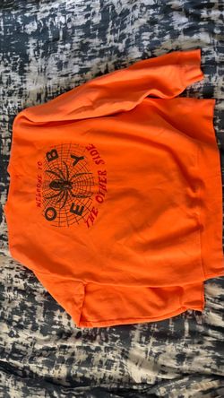 Obey Orange Graphic Crewneck Sweatshirt