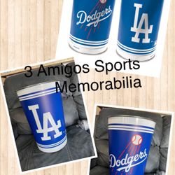 New Los Angeles Dodgers Metal Wastebasket