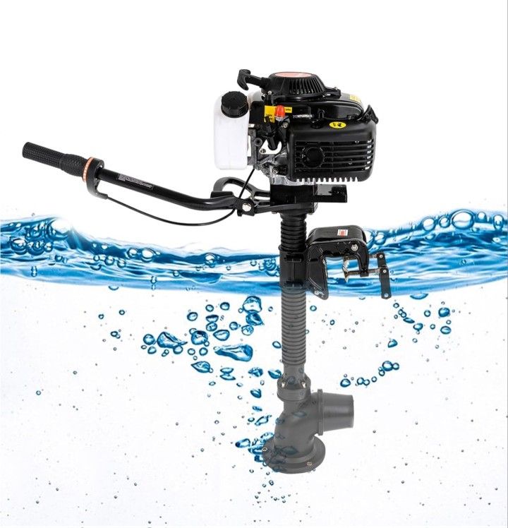 NEW OPEN BOX HANGKAI 4HP 2900W 55CC 4 Stroke Outward Motor Boat Engine Air-cooling System