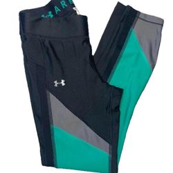 Under Armour Women Compression  Pants Mint Green/ Gray/ Black Size Small