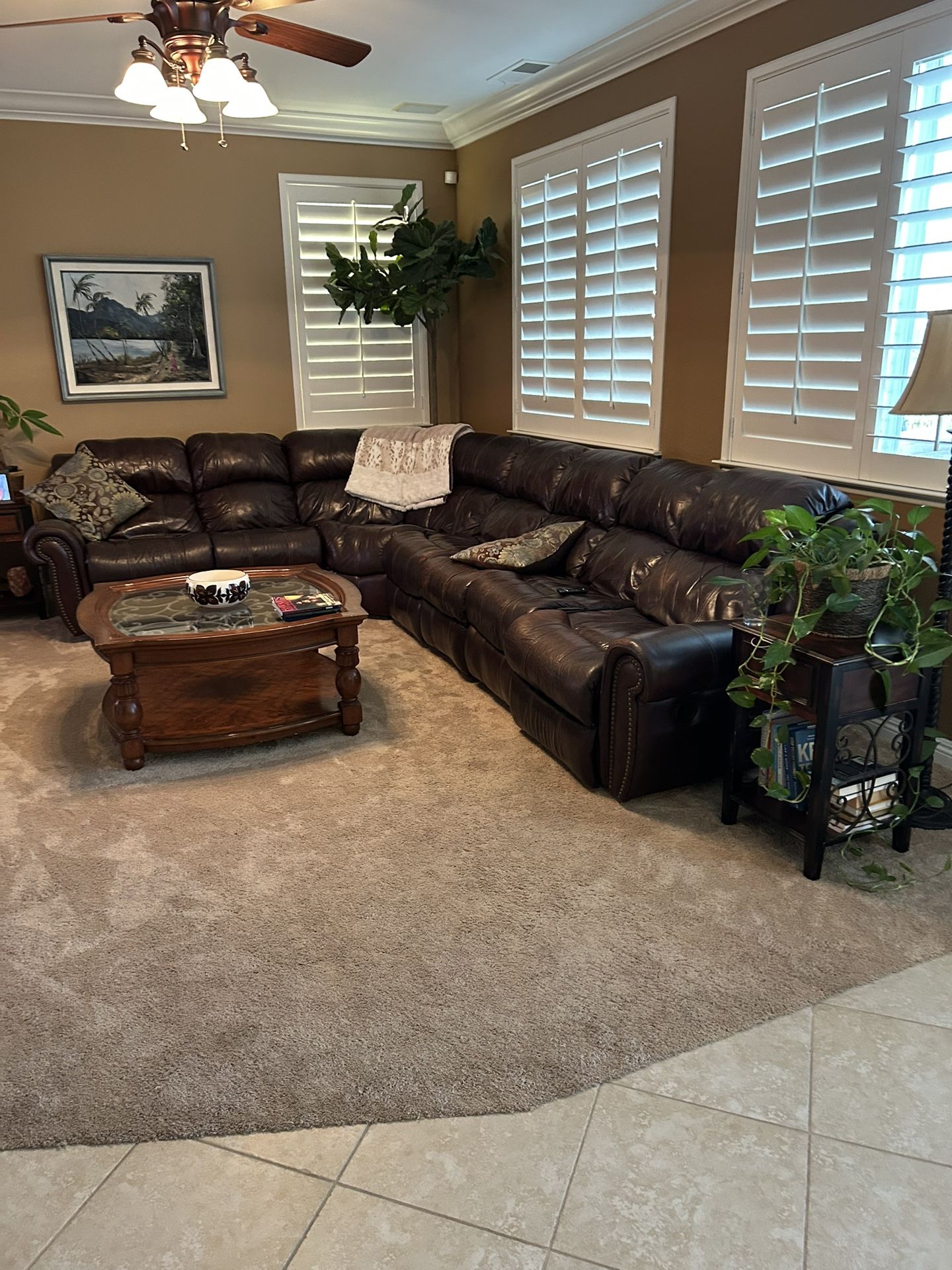 Sectional Couch With 2 Recliners 
