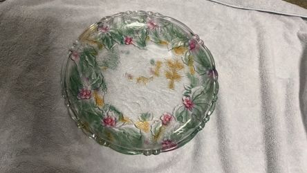 13” Holiday Crystal Plate