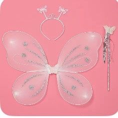 Girl baby women fairy winx wand hairband butterfly wings set small
