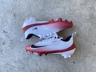 Nike Vapor Speed 3 Football Cleats White Team Crimson New Size 4